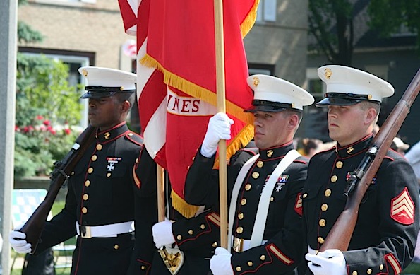 US Marines at Memorial Day parade